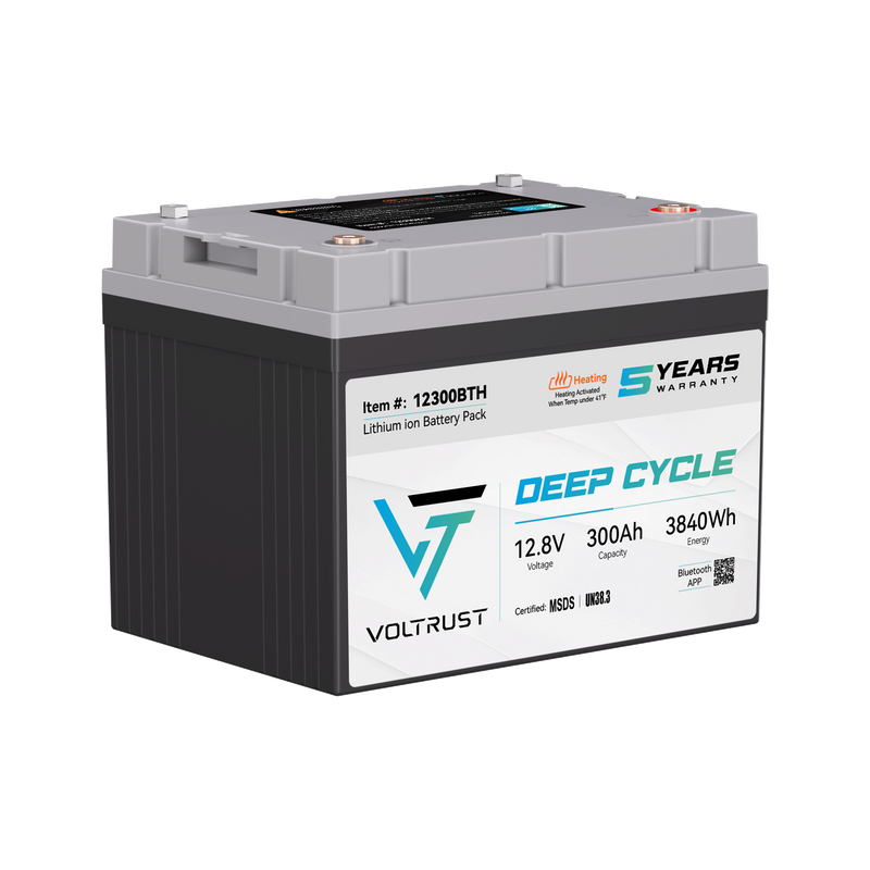 VolTrust 12V 300Ah Self-Heating LiFePO4 Battery – 12300BTH