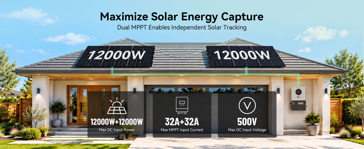 &nbsp;Dual MPPT Tracking&nbsp;